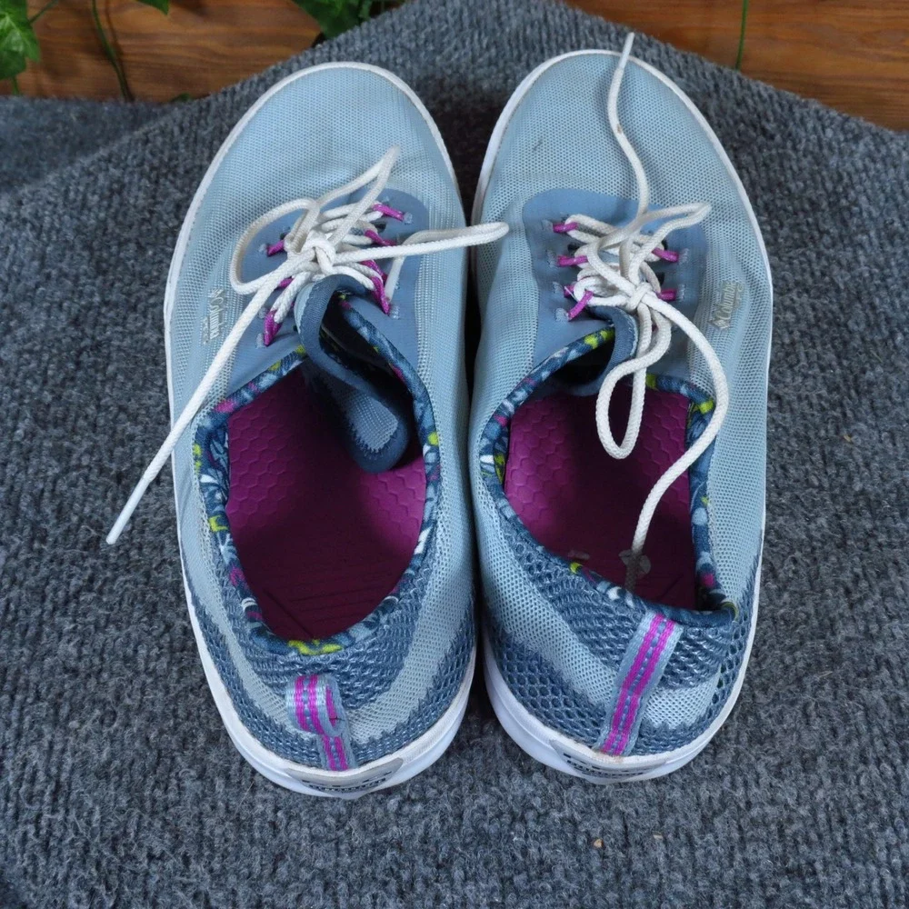 Columbia Dorado PFG Women Boat Shoe 7.5 Fishing Sneaker Blue Mesh BL4629-406
